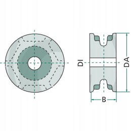 Grįžtamasis volas 11 x 31 6 d