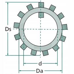 Samson laaseskive mb8 oe50 62 40mm