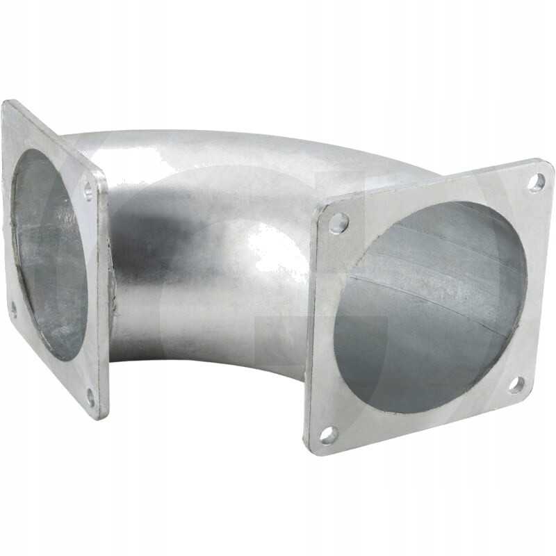 Alkūnė 90 2x karštai cinkuota flanšas