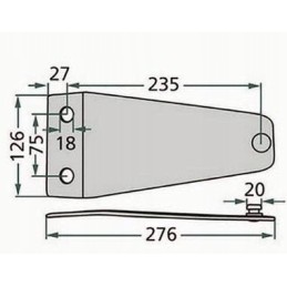 Vejapjovės peilių laikiklis 1040560 kverneland deutz fa