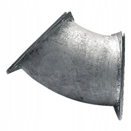 Alkūnė 45, dvipusis flanšas, karštai cinkuotas