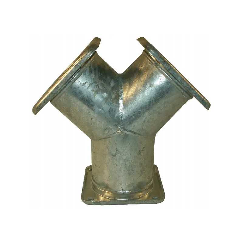 Trišakis su 3 kvadratiniais flanšais, cinkuotas 6