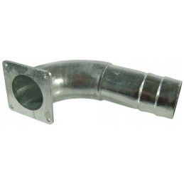 Alkūnė 90 su kvadratiniu flanšu ir rankove W