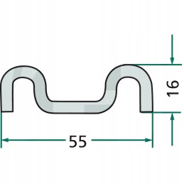 Grindų konvejerio juosta ir profilis m 1650