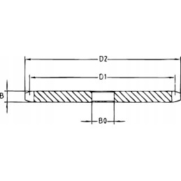 Vienos grandinės rato diskas, 15 dantų, 58