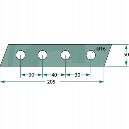 Hardox 400 12mm prisukamas pirštas