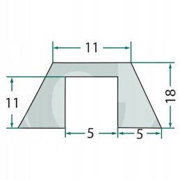 Šulinio dangčio sandariklio vidinis skersmuo