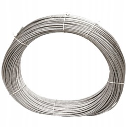 Nerūdijančio plieno trosas 6 mm 6, 7x19 konstrukcija