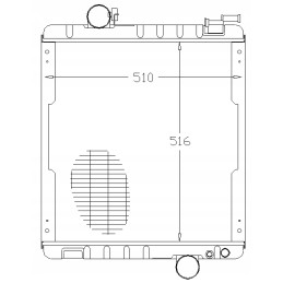 Radiatorius al115731 john deere al115002