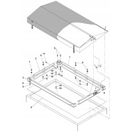 „Amazon“ barstytuvui skirtas brezentas, skirtas m 230x130 cm s500