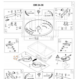 Ašmenys om 24 36 amazone os30 36 amazon pakeitimas