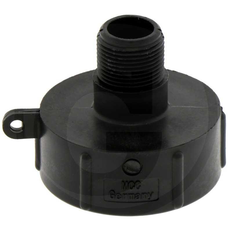 PVC adapteris s 60 x 6 vidinis sriegis į r 3 4