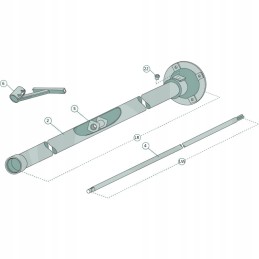Variklio sankabos ir veleno suma oe 28 mm