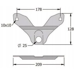 Pronar vejapjovės peilių laikiklis, pronar pron vejapjovės