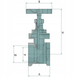 Žalvarinis sklendė 3 72x200x100 mm
