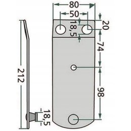 Ašmenų laikiklis vejapjovei fella, fellakm 166 vejapjovei