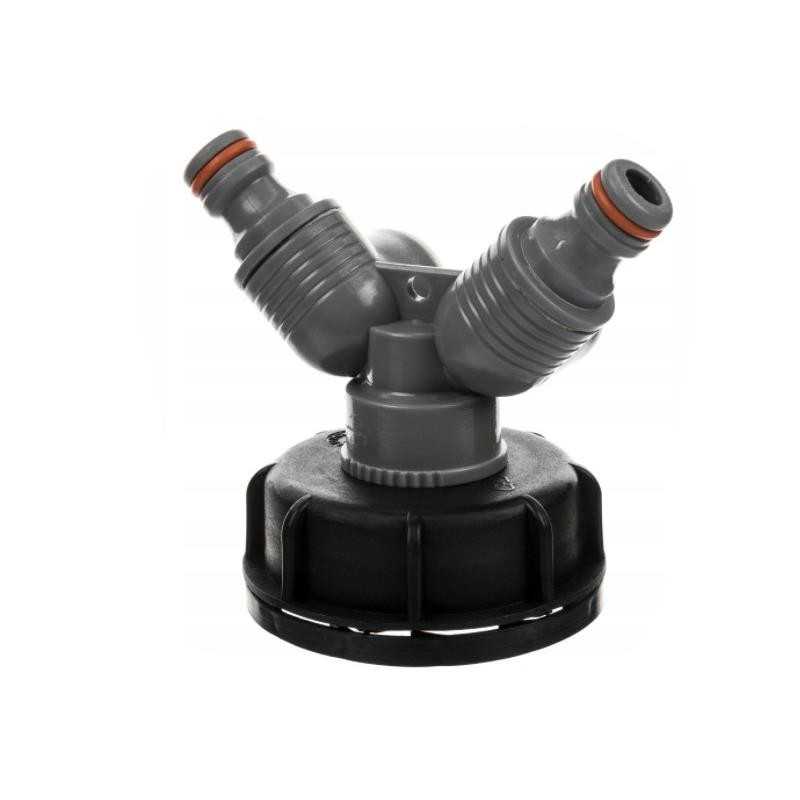 Mini PVC vožtuvas 60x6 dvigubo padėklų konteineriui