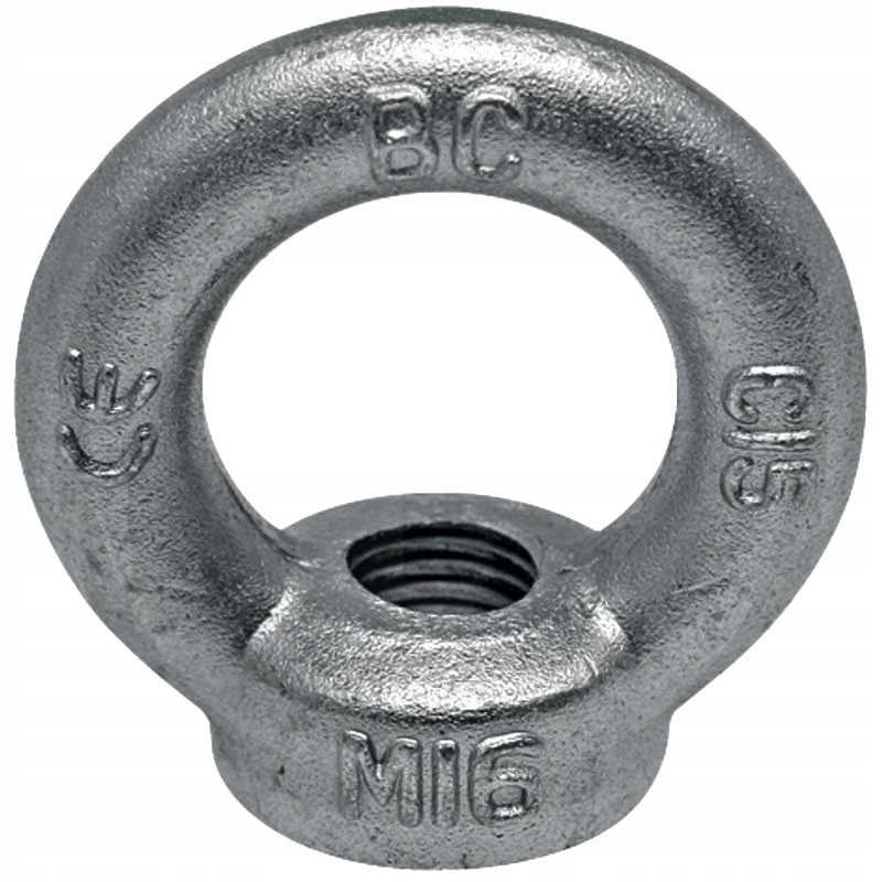 M16 žiedinė veržlė, cinkuota