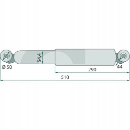 Vairavimo ašies amortizatorius, išorinis oe 83 mm vidinis oe