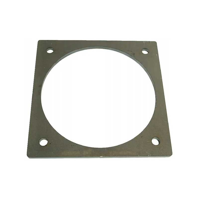 Kvadratinis flanšas suvirinimui, juodas 8