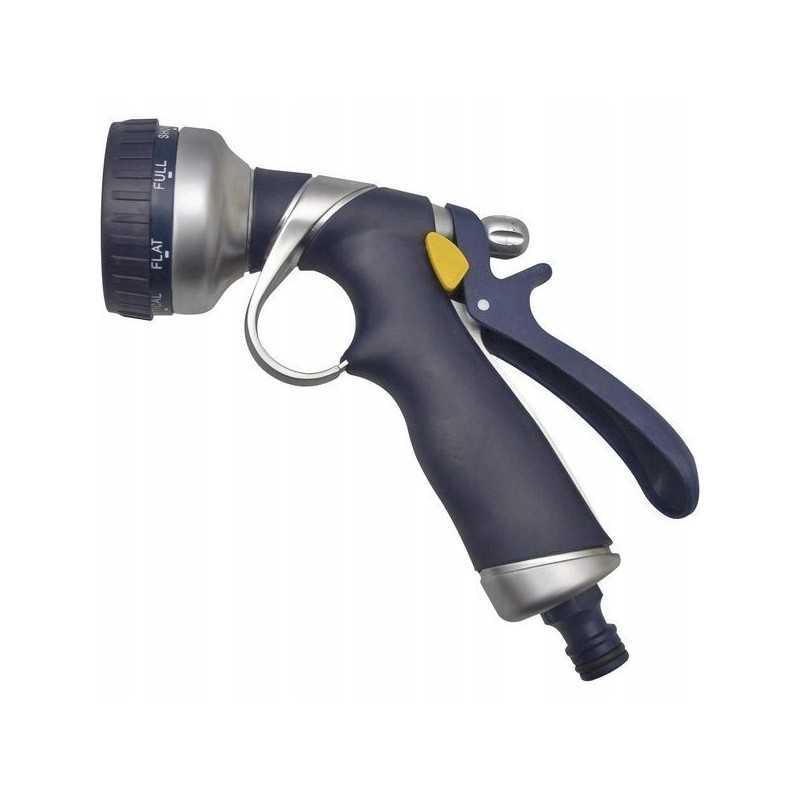 Pistoletinis purkštuvas 8 funkcijų metalinė guma dy207