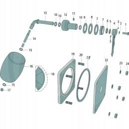 Srutų bakas su užpildymo lygio indikatoriumi