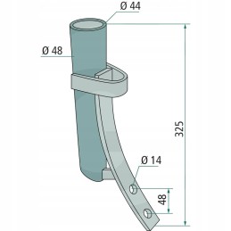 Cinkuotas srutos vamzdis, Ø 52 mm