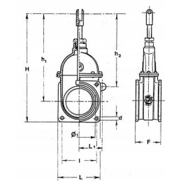 Flanšinis slydimo vožtuvas mz 8 8000072