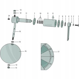 Srutų bakas su užpildymo lygio indikatoriumi