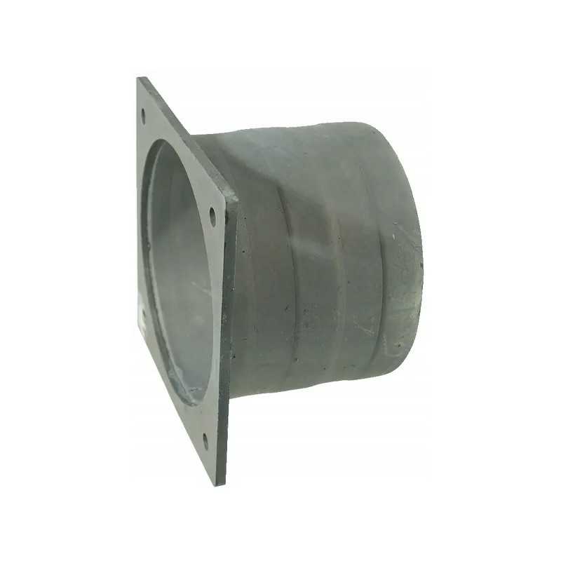 Kvadratinis flanšas su cinkuotu žarnos galu 8