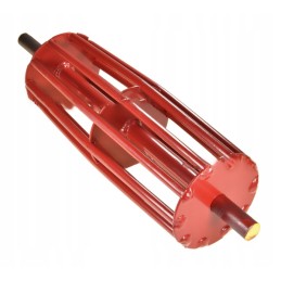 Būgnas, varantis ritinėlių diržą su barstytuvo raktu