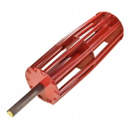 Būgnas, varantis ritinėlių diržą su barstytuvo raktu