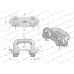 Grindų grandinės jungtis 11x31 komplektas, grūdintas