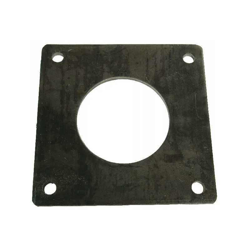 Kvadratinis flanšas suvirinimui, juodas 4