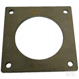 Kvadratinis flanšas suvirinimui, juodas 5