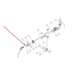 734001 sandariklis, maišytuvo velenas