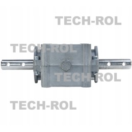 Dviguba kampinė barstytuvo pavara