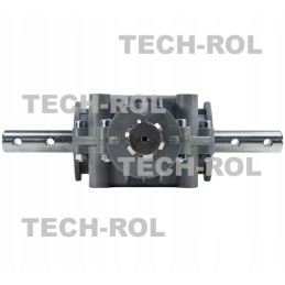 Dviguba kampinė barstytuvo pavara