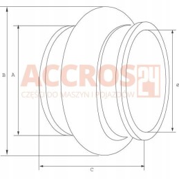 Savaime užsisandarinanti guminė apykaklė 150mm