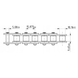 Sukomplektuota dalgio grandinė 5 8 x 3 8