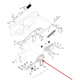 920427 trąšų barstytuvo dėžės sklendė