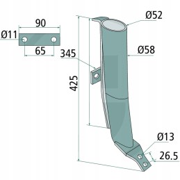 Guellerohr cinkuotas oe 58 mm