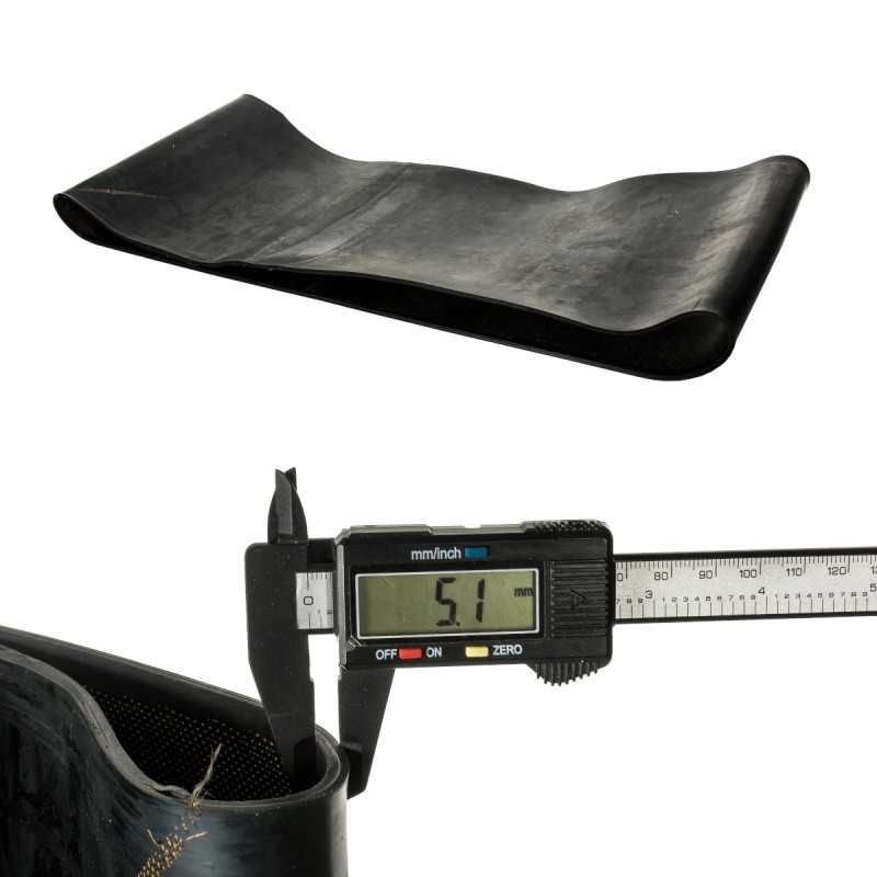 Trąšų barstytuvo juosta pjauna juostą