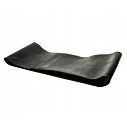 Trąšų barstytuvo juosta pjauna juostą