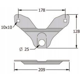 Pronar vejapjovės ašmenų laikiklis