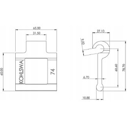 Kohlswa grandinės jungtis