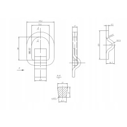 Krovinio tvirtinimo laikiklis 5 tonų grindų laikiklis