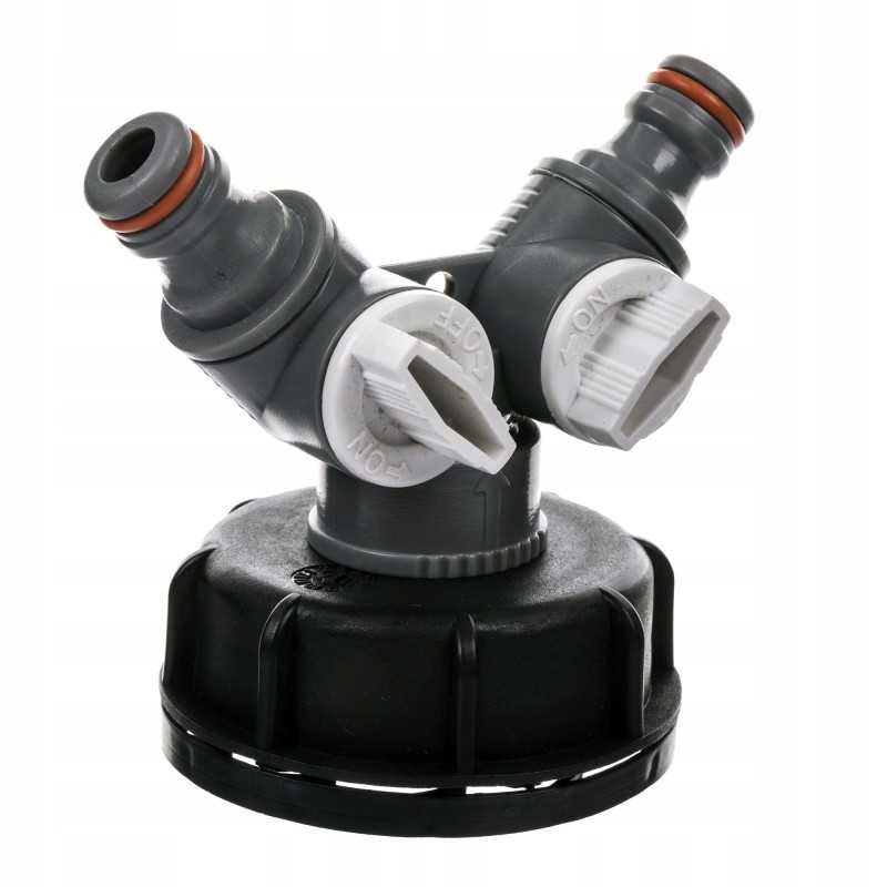 Mini PVC vožtuvas 60x6 dvigubo padėklų konteineriui