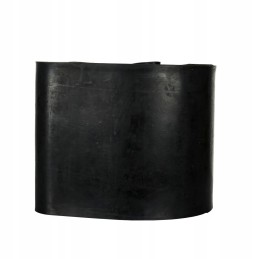 Trąšų barstytuvo juosta pjauna juostą