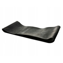 Trąšų barstytuvo juosta pjauna juostą